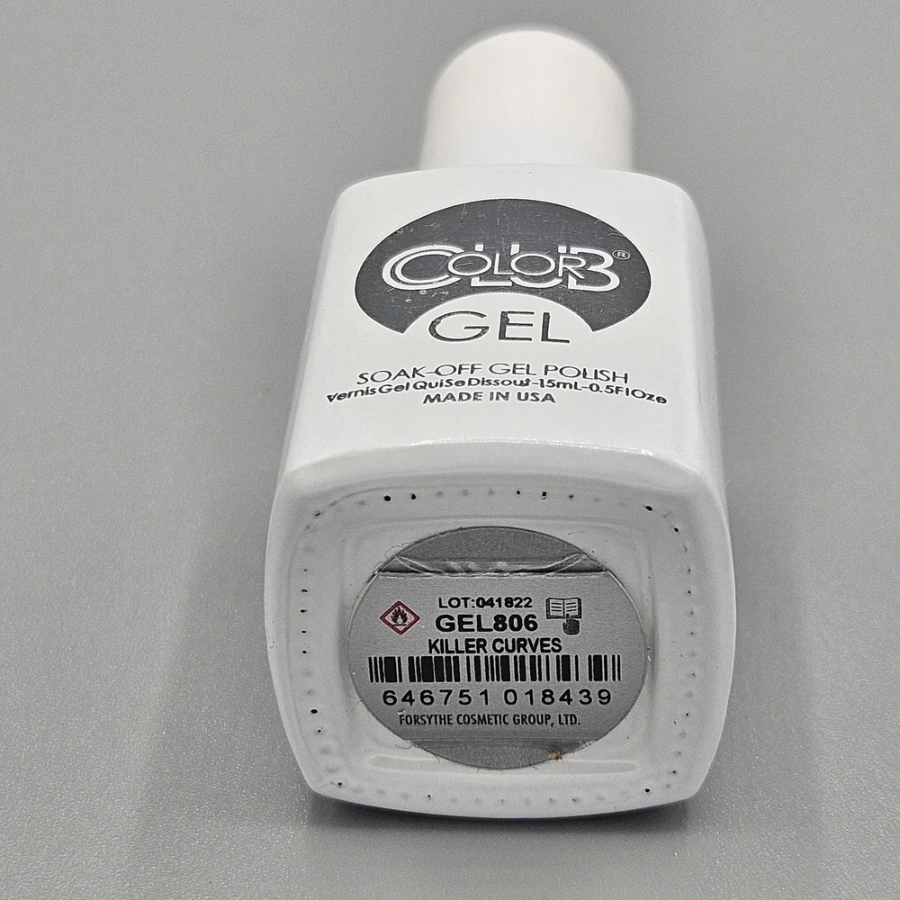 Color Club Killer Curves GEL806 Soak-Off Gel Polish 15mL Dark Purple Made in USA